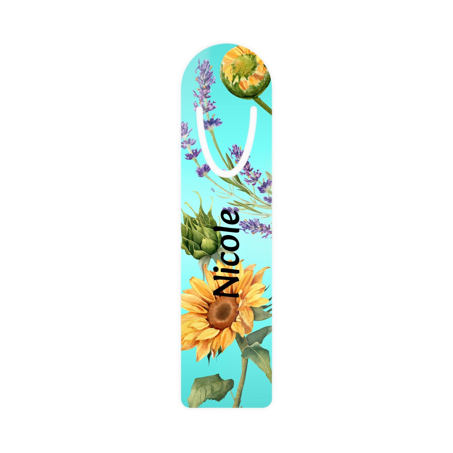Personalized Flower Bookmark