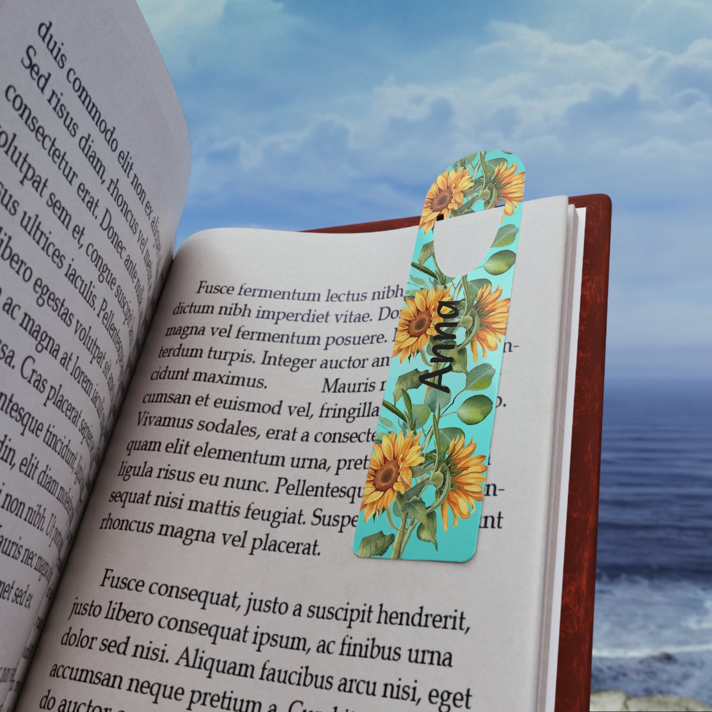 Personalized Flower Bookmark