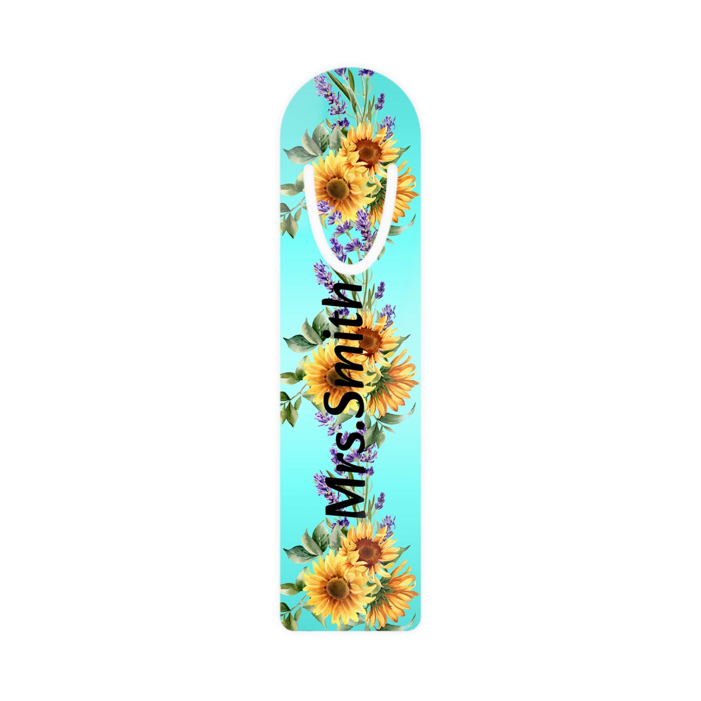 Personalized Flower Bookmark