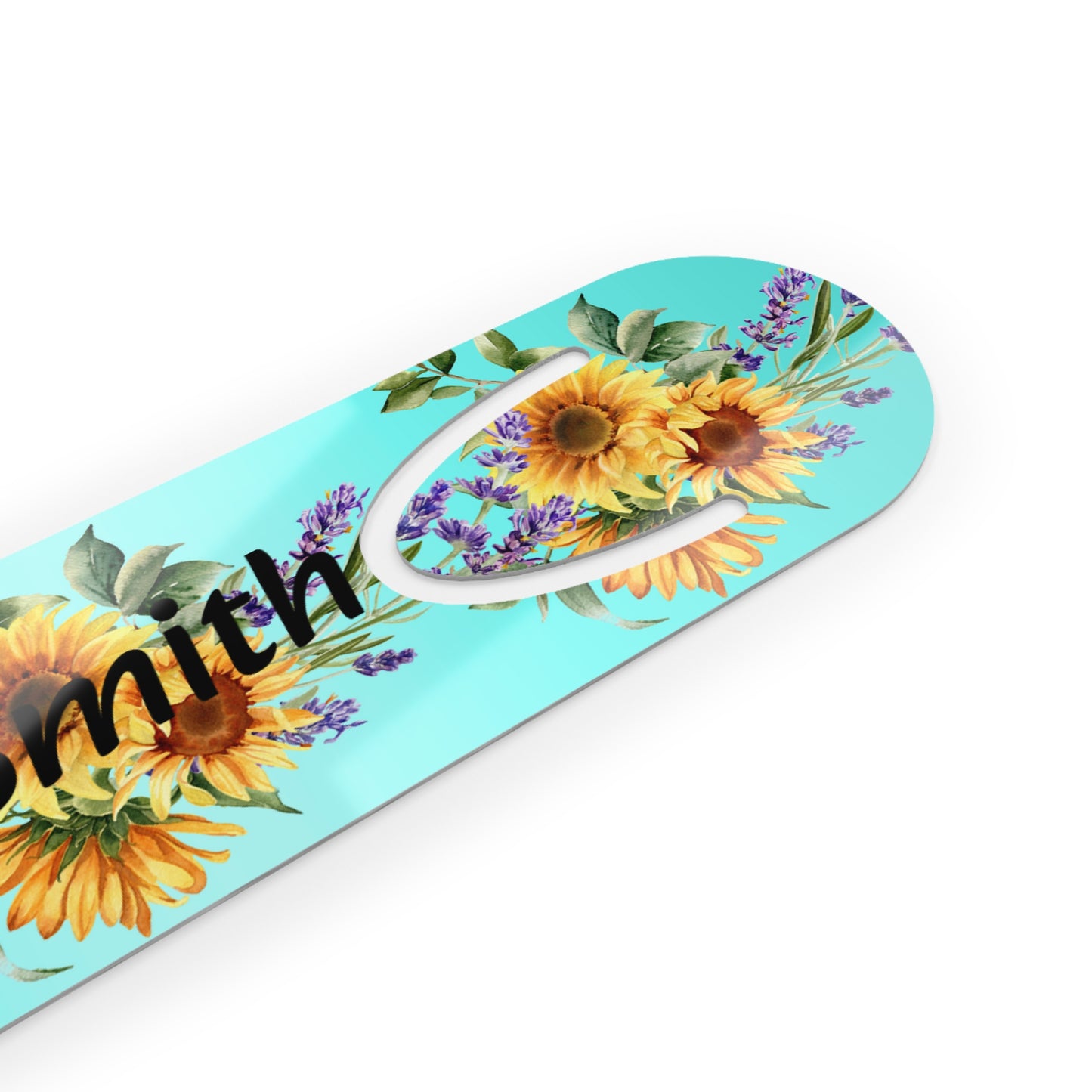 Personalized Flower Bookmark