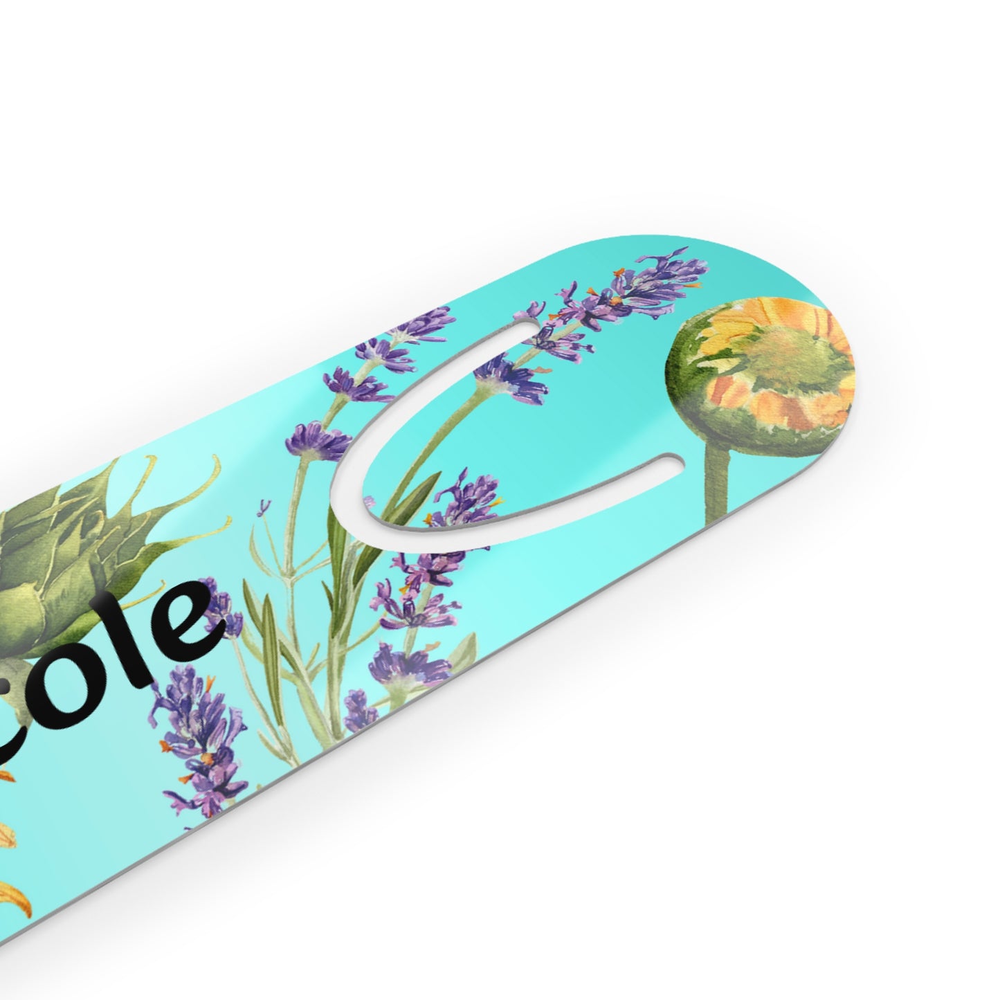 Personalized Flower Bookmark