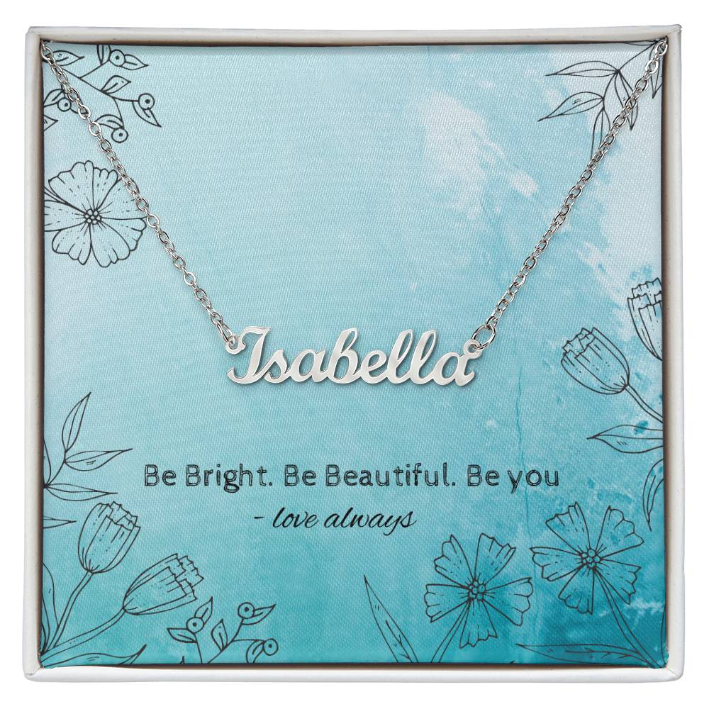 Custom Name Necklace • Custom Layering Necklace • Birthday Gift • Personalized Name Jewelry • Gift for Daughter• Gift for Her