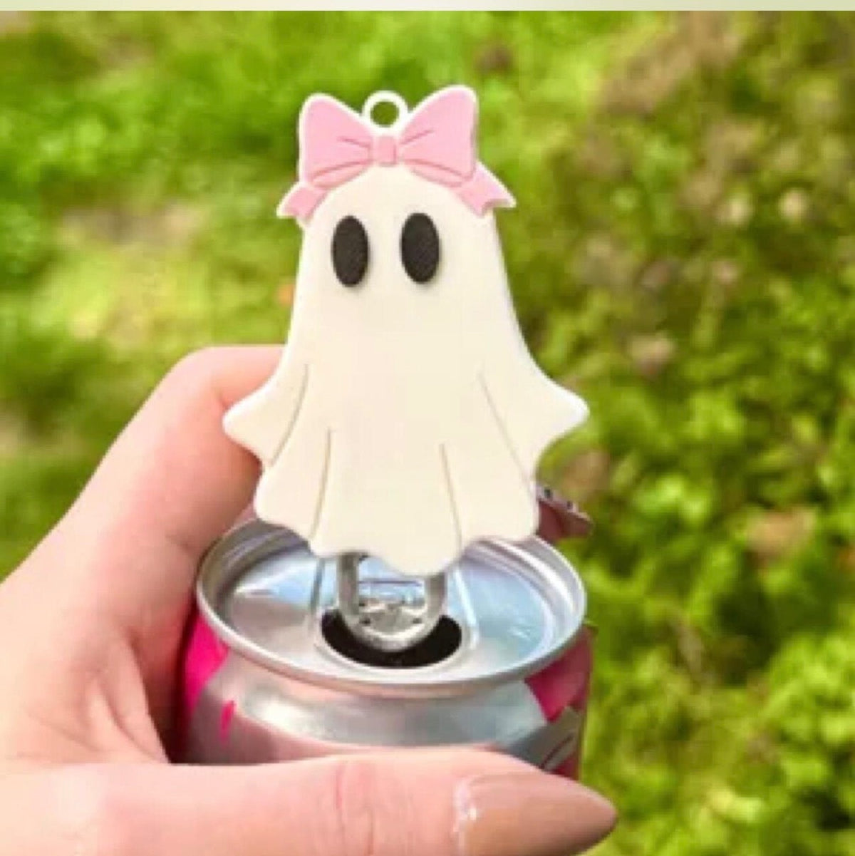 Ghost Can Tab Opener Nail Saving! 3D Printed Halloween Ghost Keychain Can Opener
