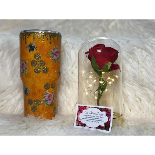 Bee Tumbler ! Add name for free