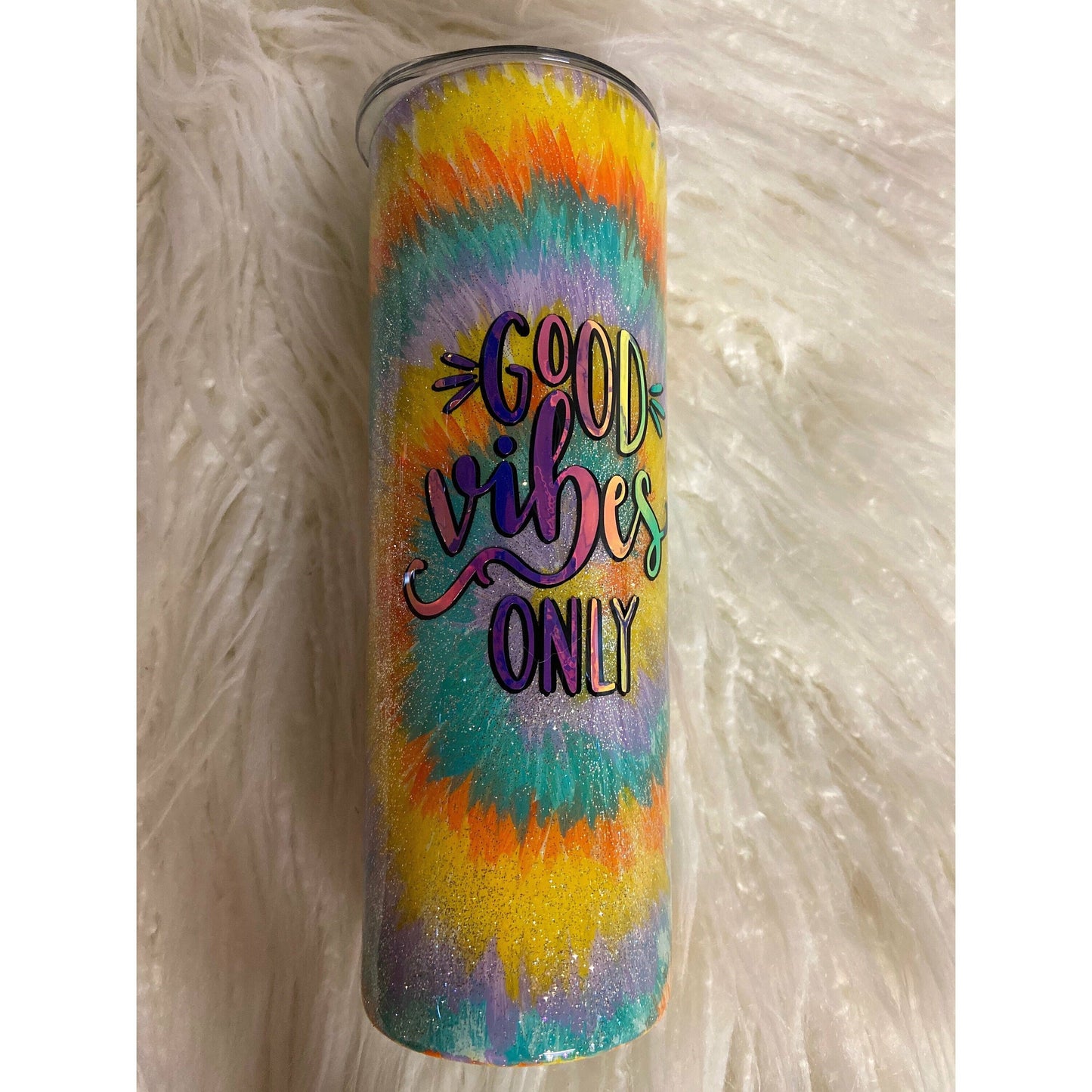 Tie-Dye Tumbler Good Vibes Only