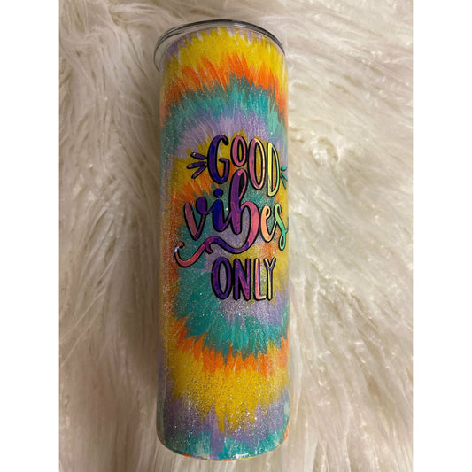 Tie-Dye Tumbler Good Vibes Only