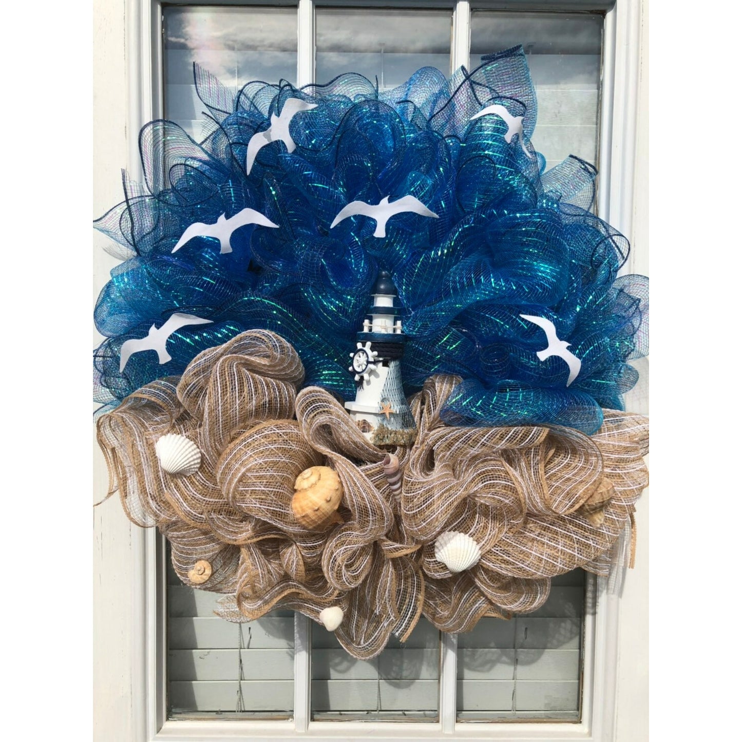 Lighthouse wreath !! FREE shipping !!