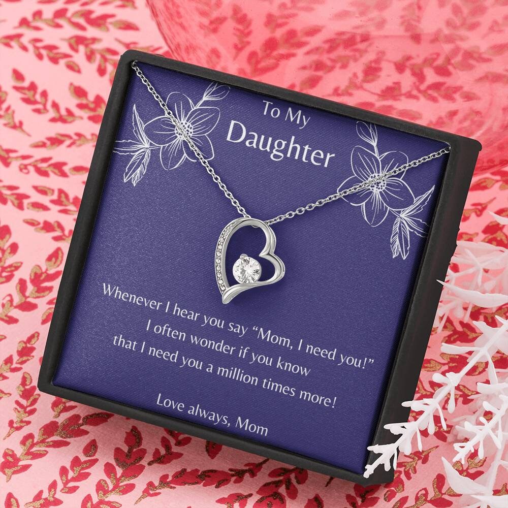 Love Always Necklace for Daughter gift