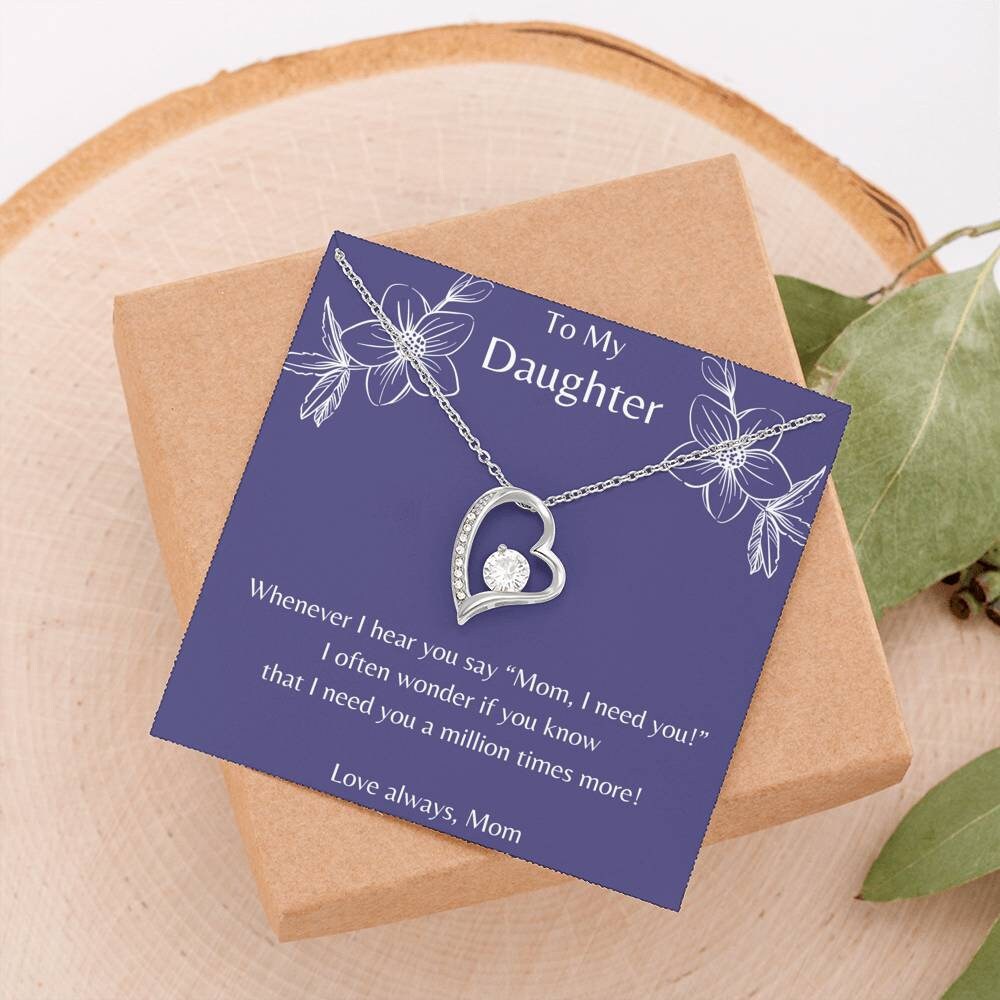 Love Always Necklace for Daughter gift
