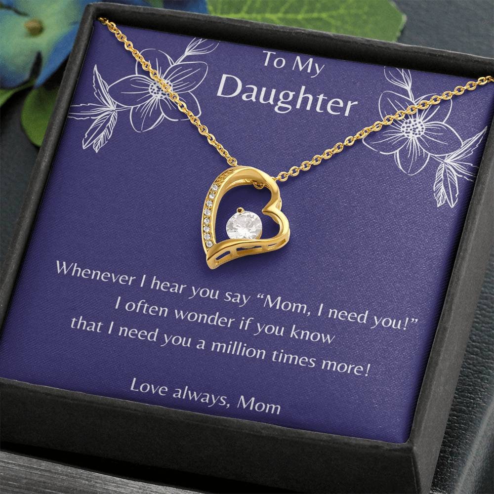 Love Always Necklace for Daughter gift