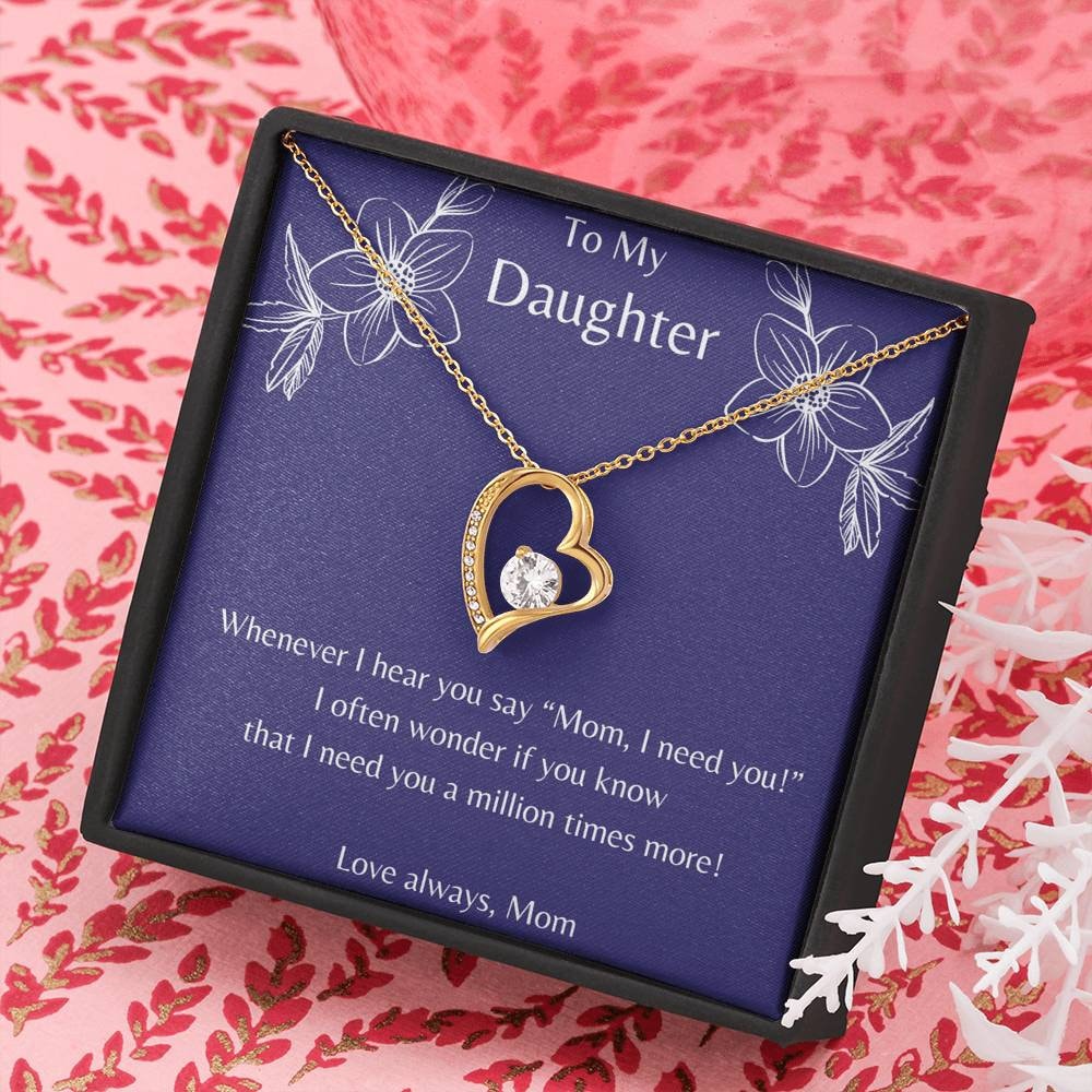 Love Always Necklace for Daughter gift