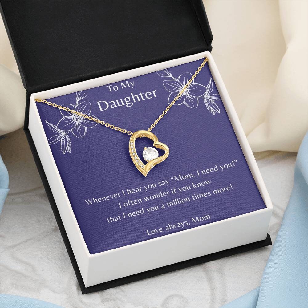 Love Always Necklace for Daughter gift