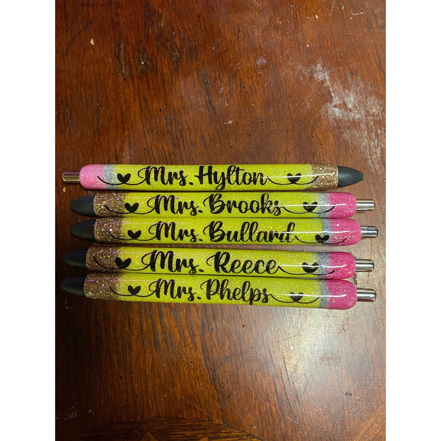 Teacher Pencil Pen | Glitter pencil pen| Teacher Gift | pencil glitter pen | Teacher Appreciation | end of school year gift office pen