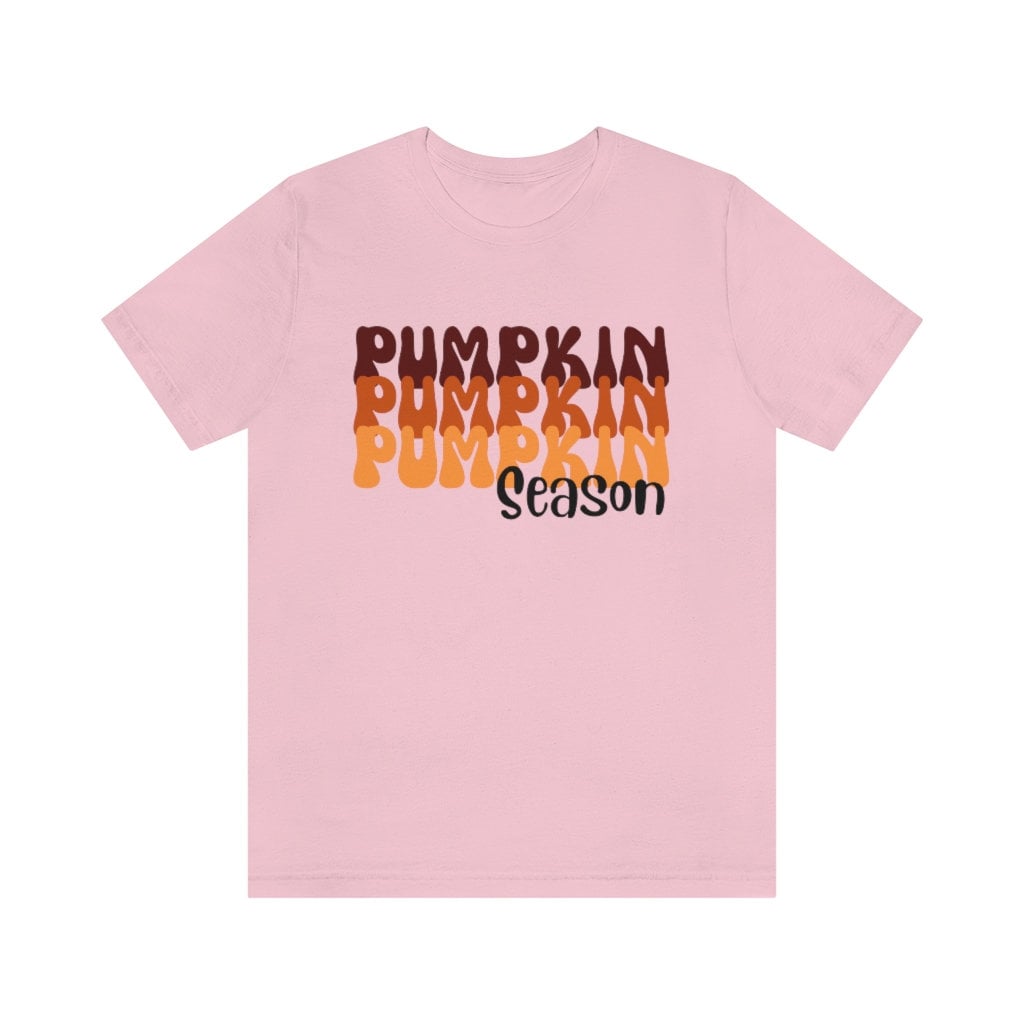 Retro Ombre pumpkin season Bella + Canvas T-shirt Womens Fall Vintage