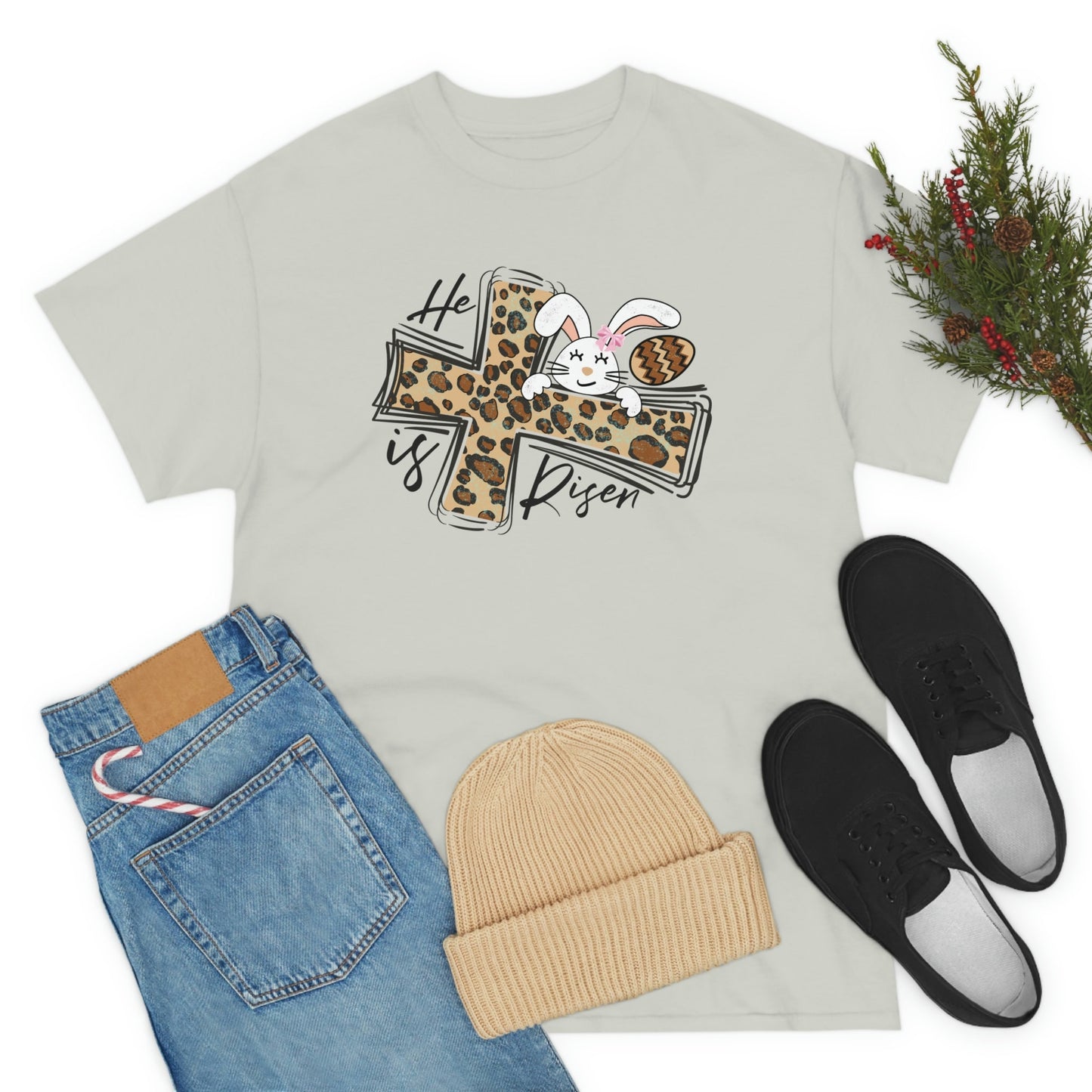 He Is Risen Easter Shirt - Religious Easter Shirt -Easter Tee - Bible Verse Easter Tee - Easter egg Hunt Shirt - Cute Easter Tee