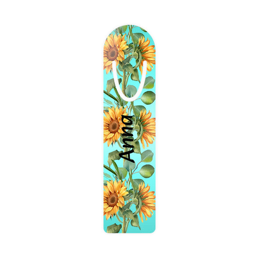 Personalized Flower Bookmark