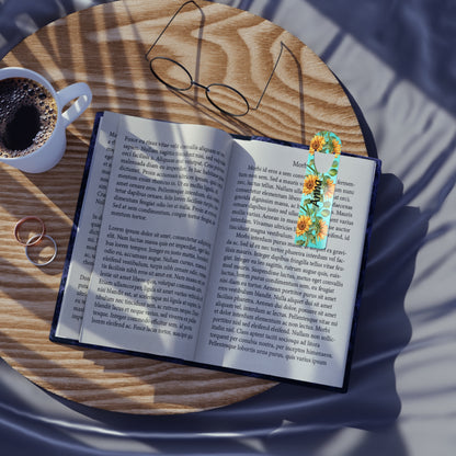 Personalized Flower Bookmark