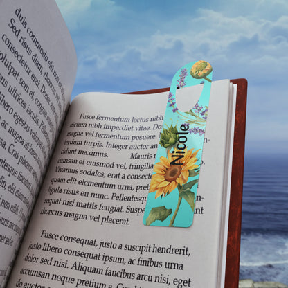 Personalized Flower Bookmark