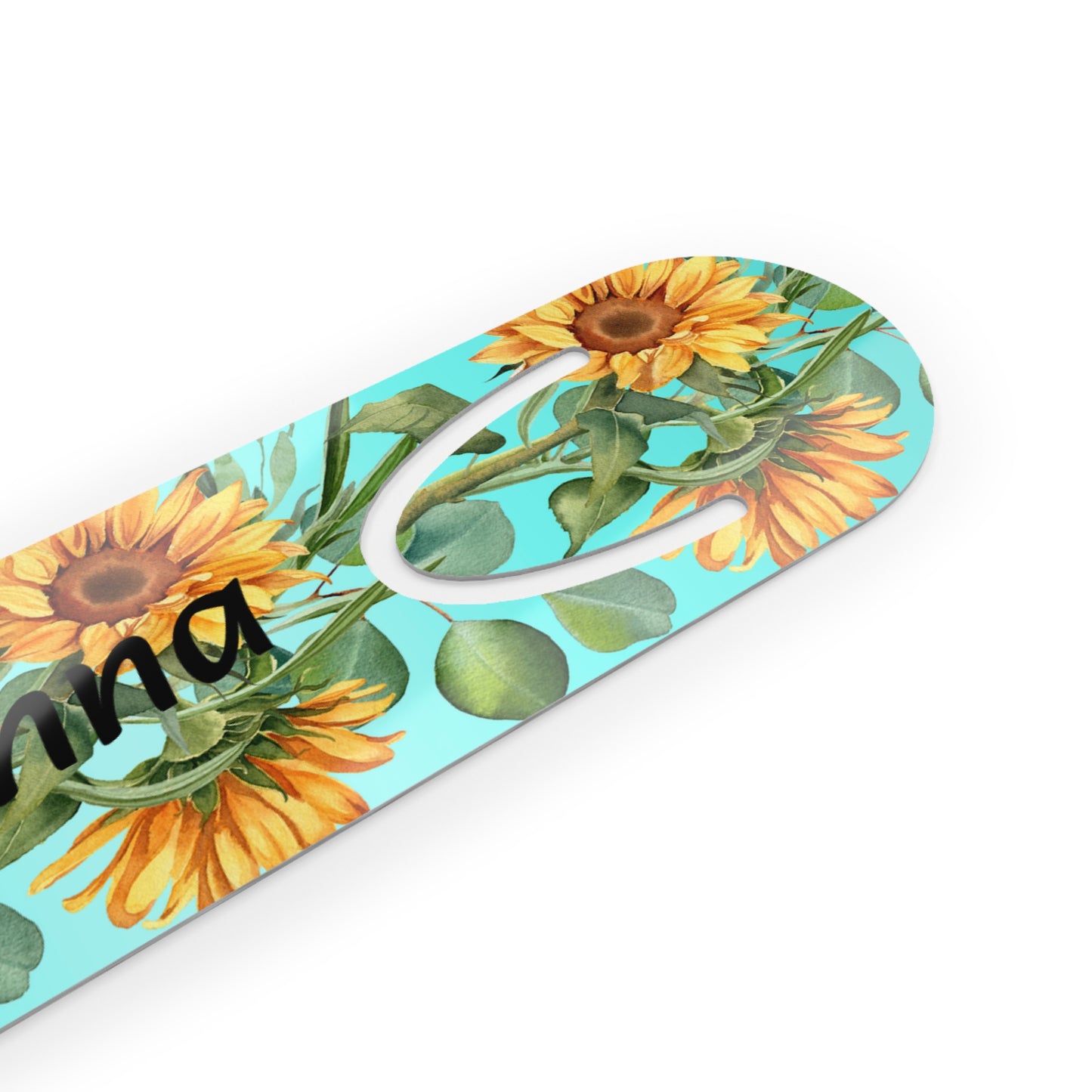 Personalized Flower Bookmark