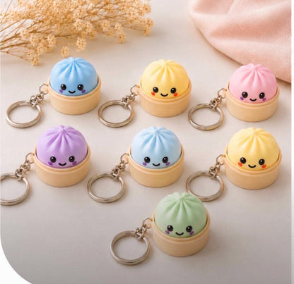 Dumpling Clicker, Cute  Fidget Toy, Sensory Clicker Keychain, Backpack Charm
