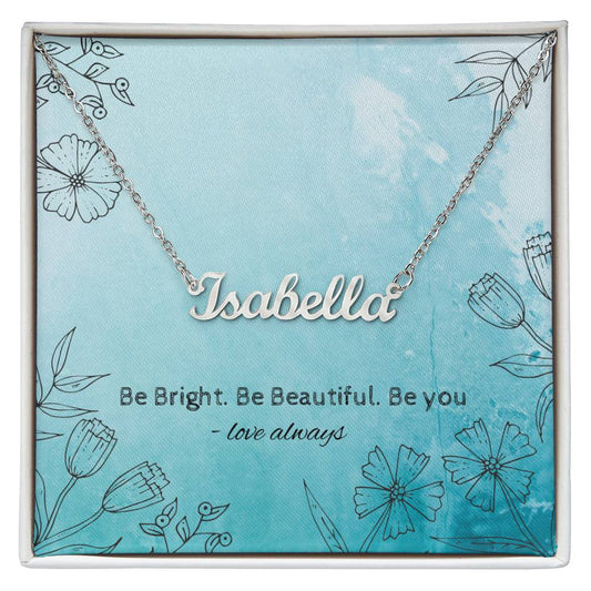 Custom Name Necklace • Custom Layering Necklace • Birthday Gift • Personalized Name Jewelry • Gift for Daughter• Gift for Her
