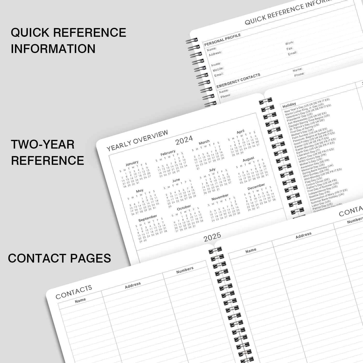 Planner 2024-2025 - Jul. 2024 - Jun. 2025, 8" X 10", 2024-2025 Academic Planner Weekly and Monthly, Flexible Cover, To-Do List, Twin-Wire Binding