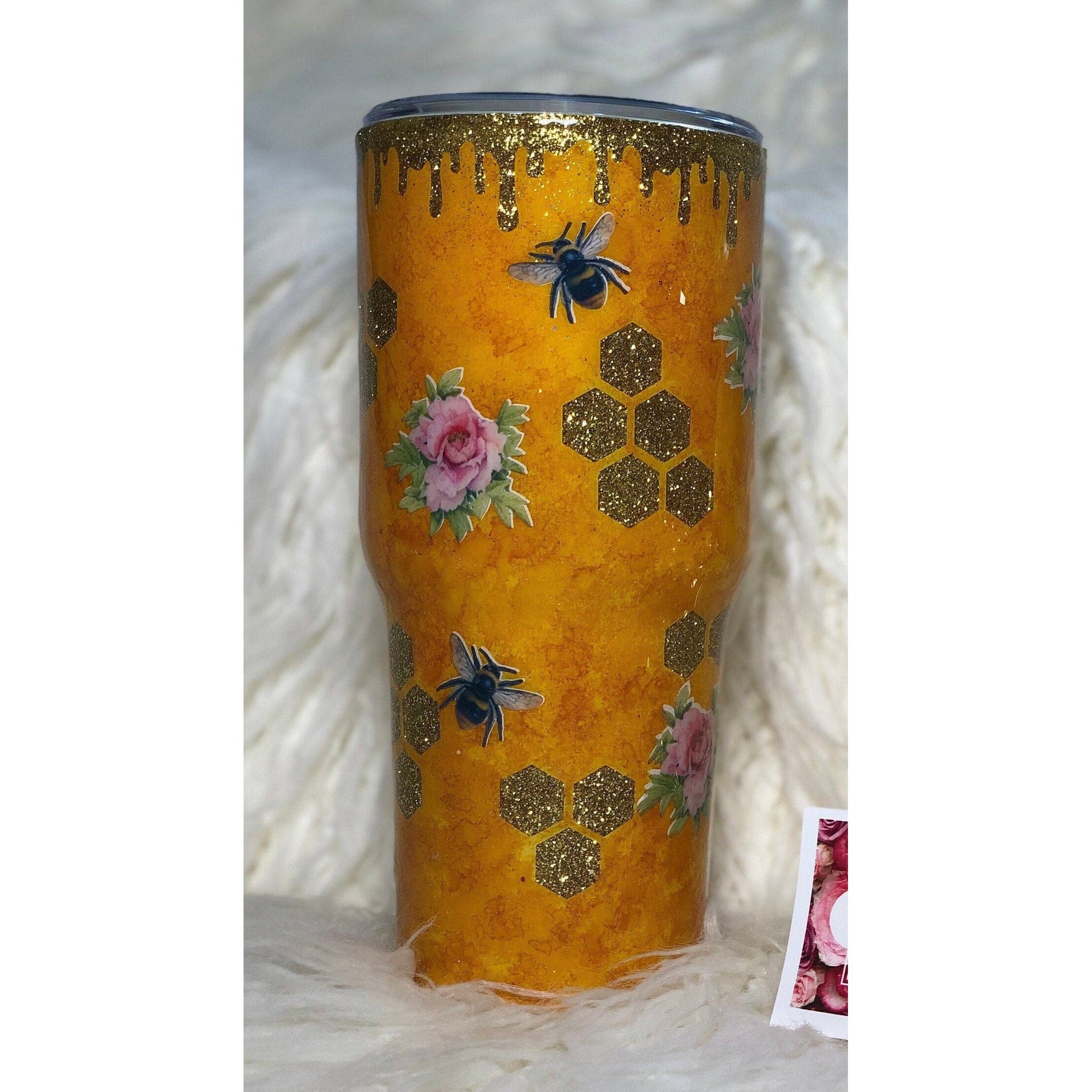 Bee Tumbler ! Add name for free