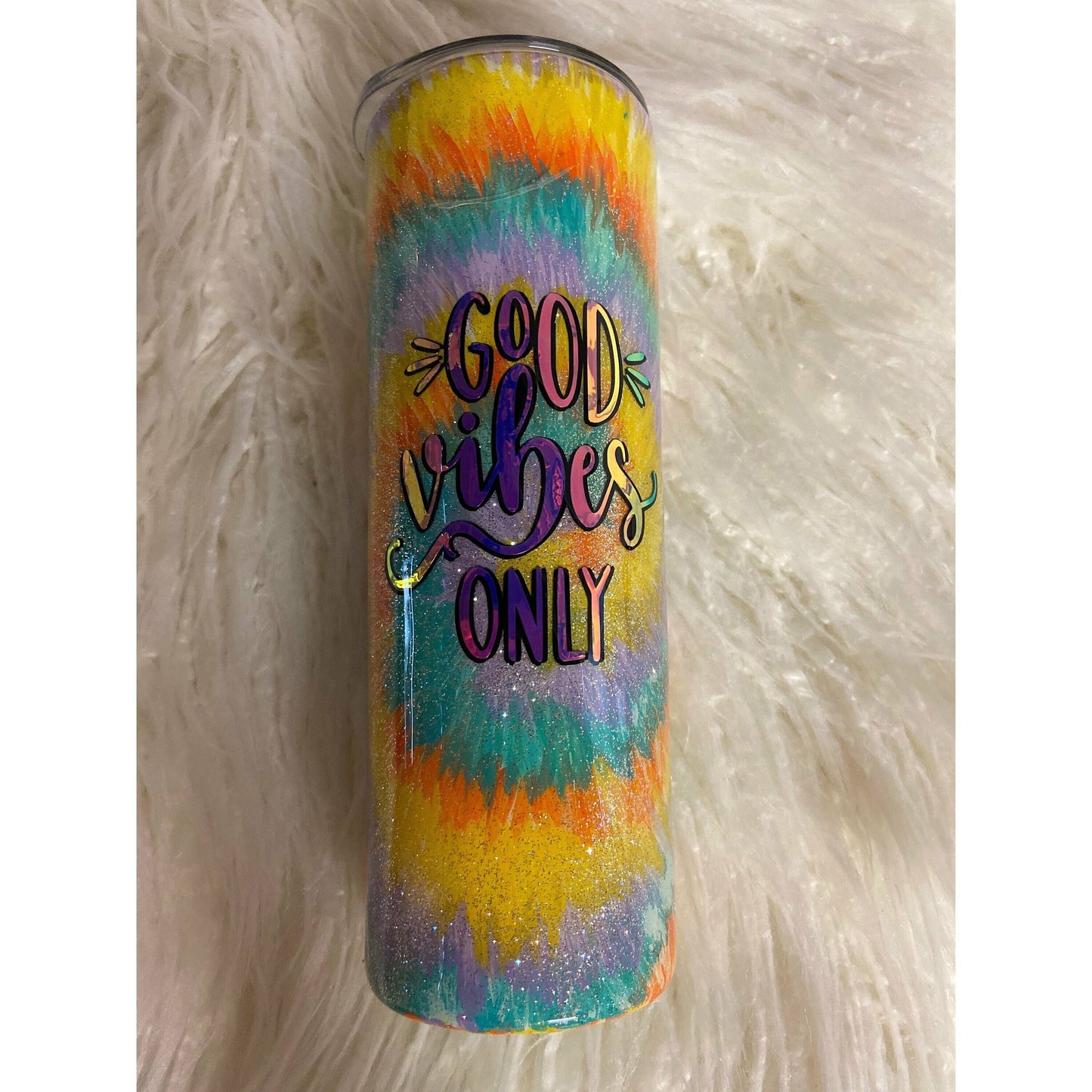 Tie-Dye Tumbler Good Vibes Only