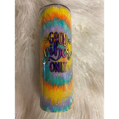 Tie-Dye Tumbler Good Vibes Only