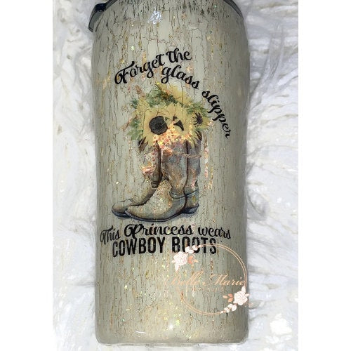 Princess wears boots tumbler