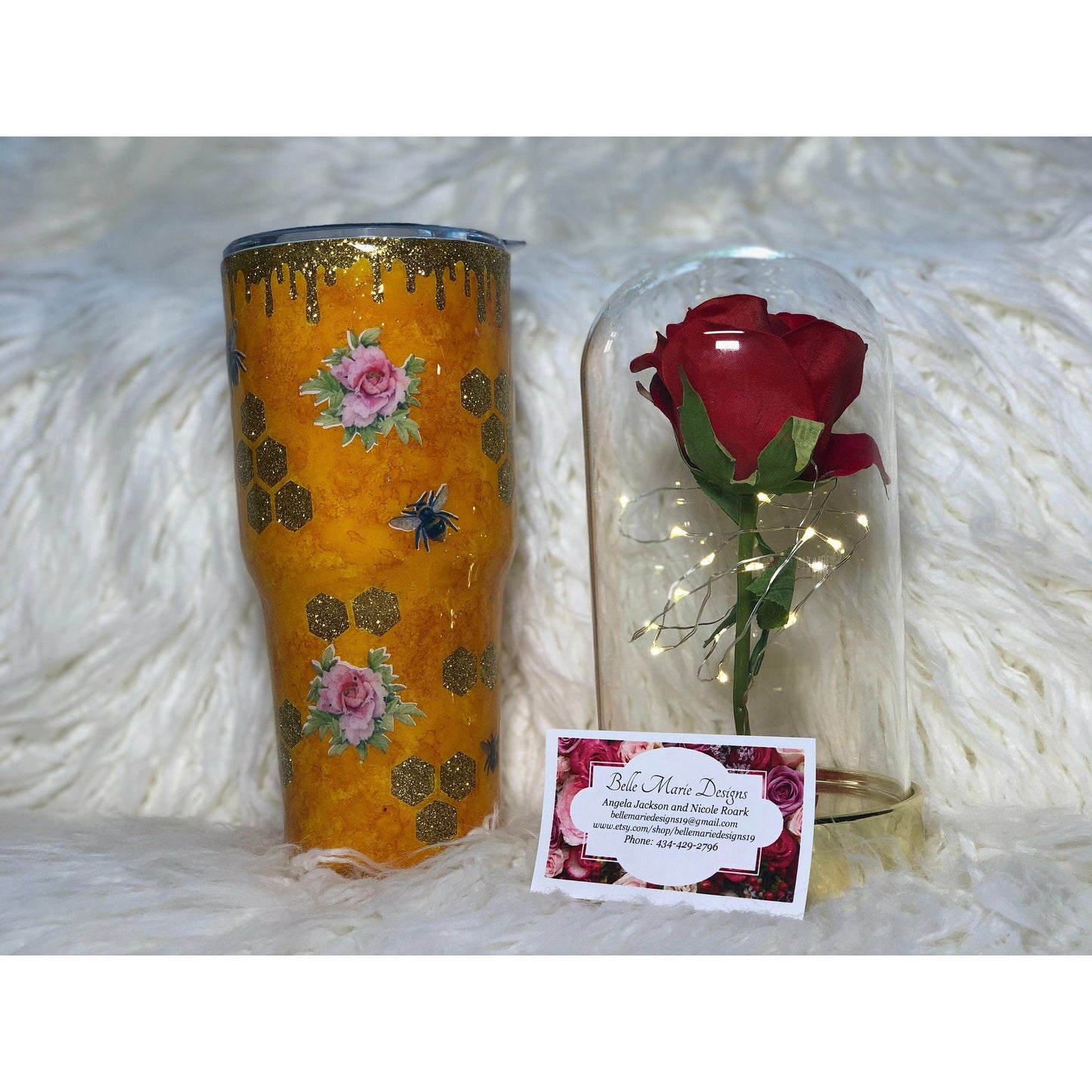 Bee Tumbler ! Add name for free