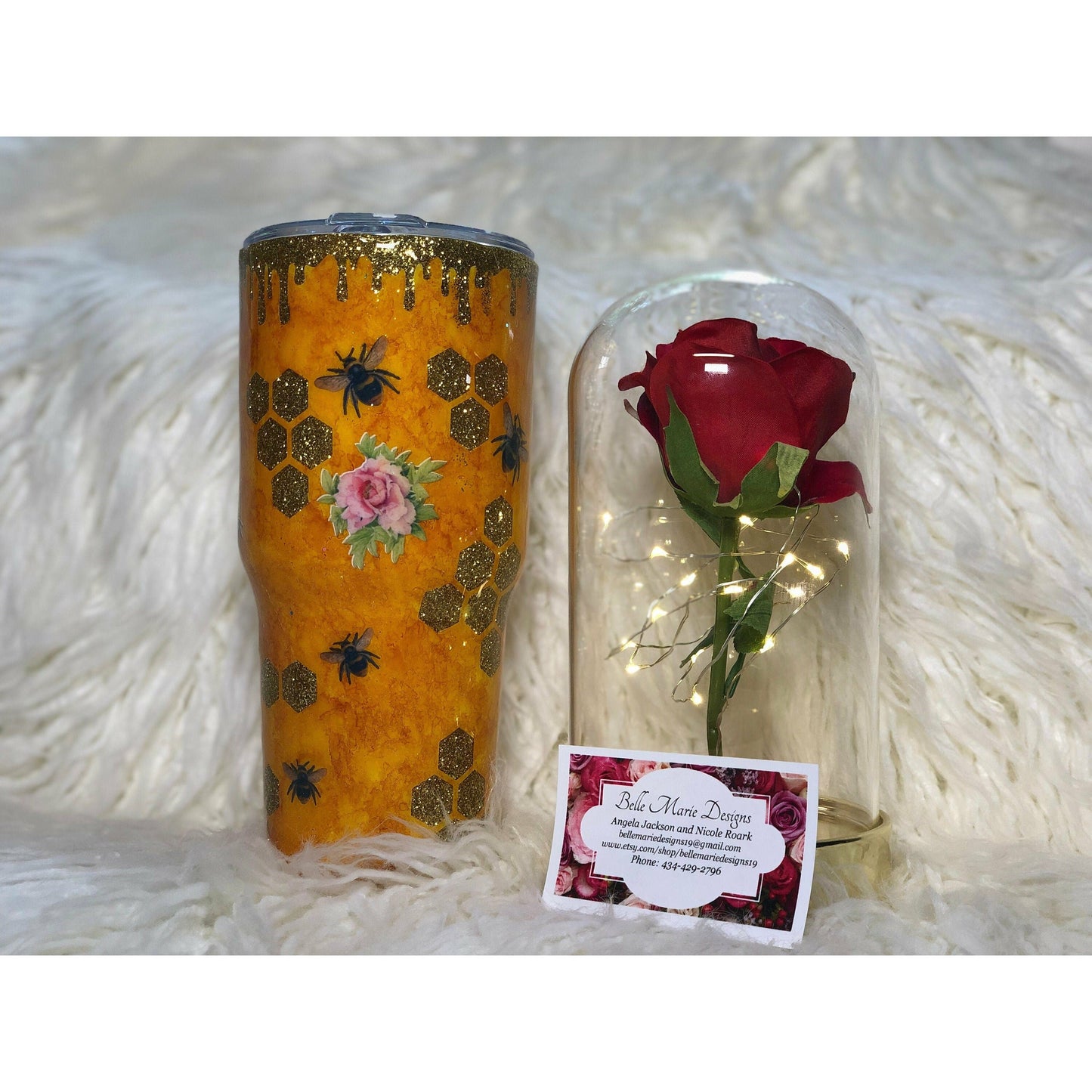 Bee Tumbler ! Add name for free