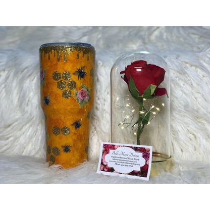 Bee Tumbler ! Add name for free
