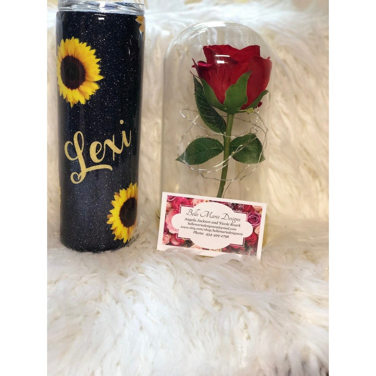 Glitter Sunflower tumbler FREE SHIPPING