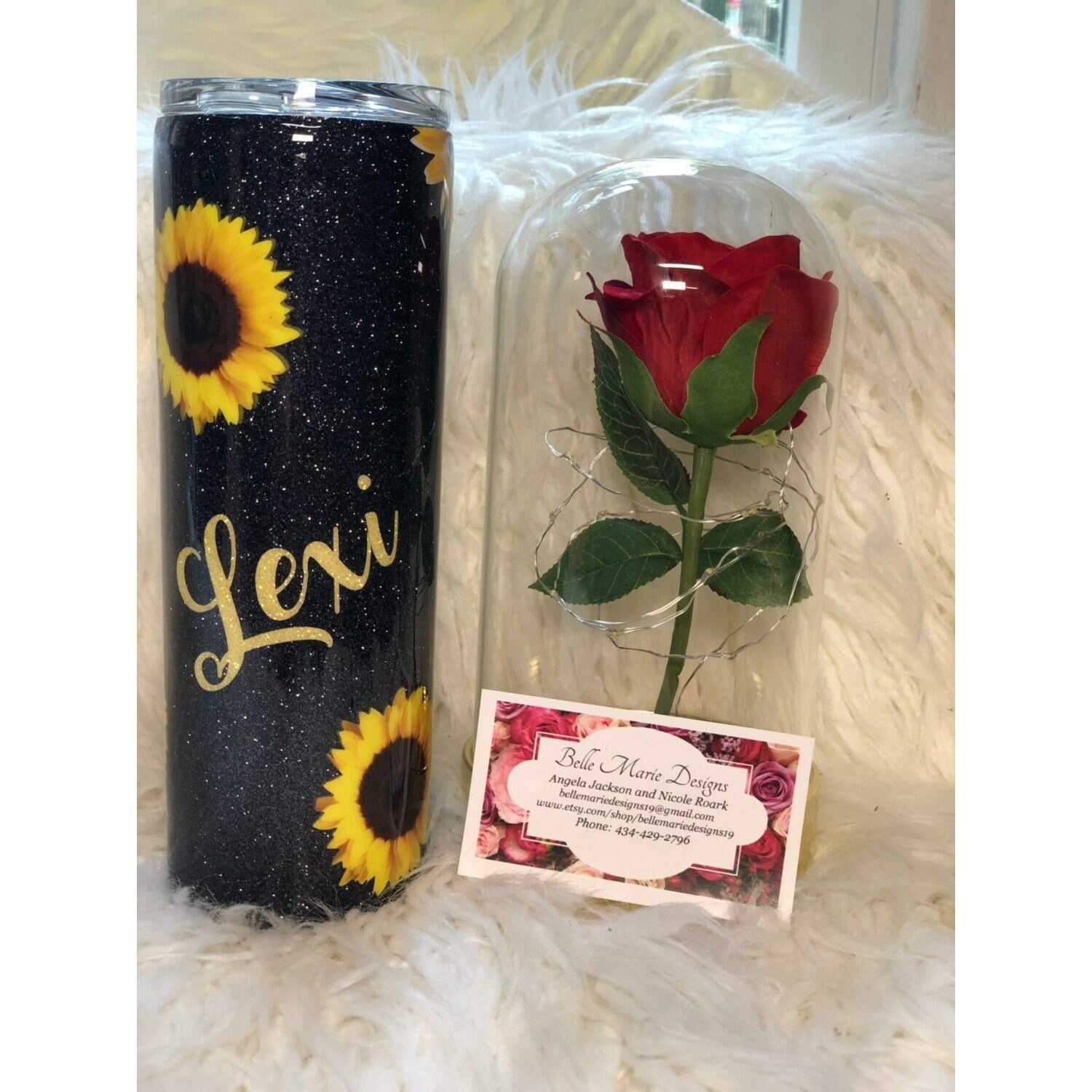 Glitter Sunflower tumbler FREE SHIPPING