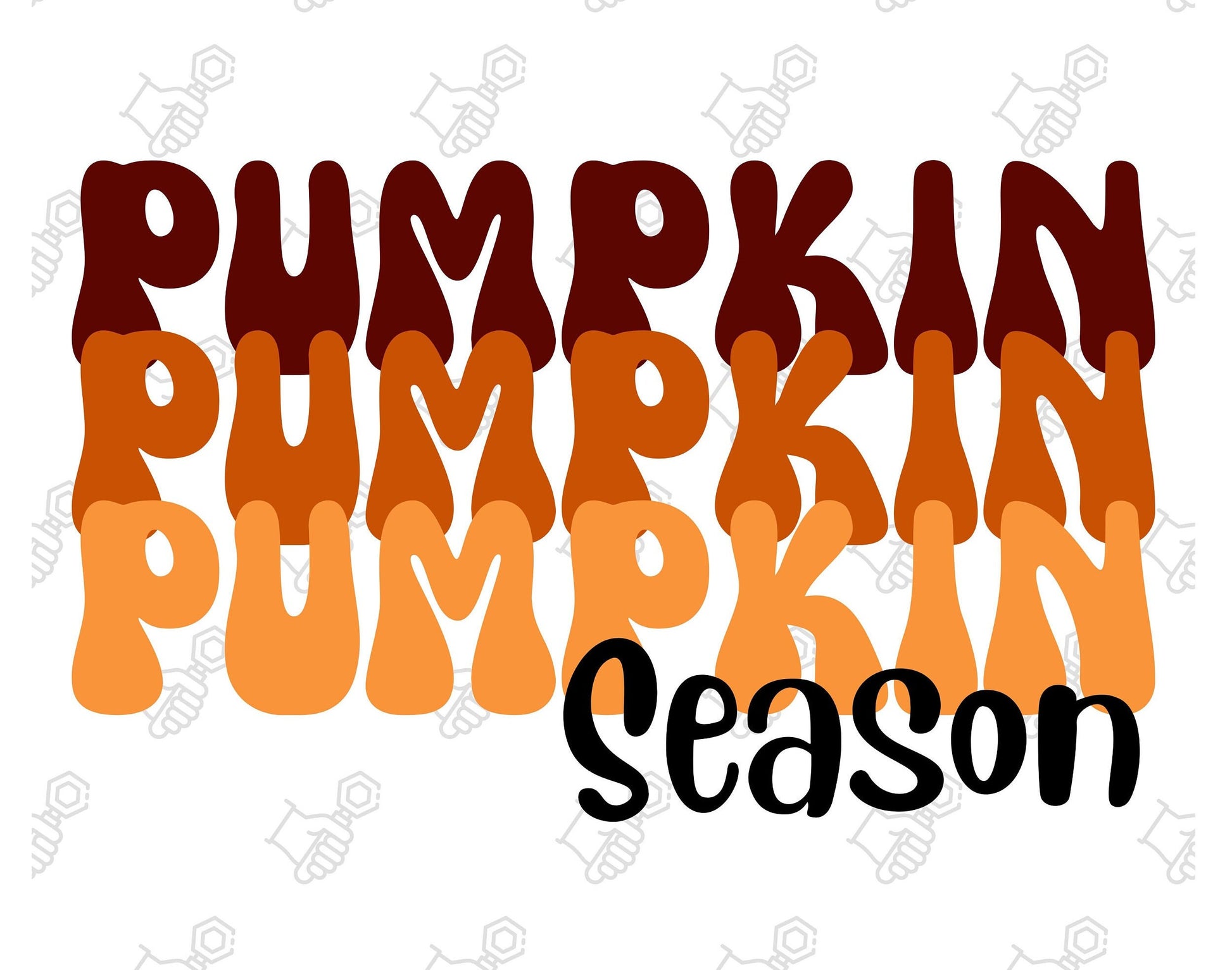 Ombre Pumpkin Season PNG SVG Sublimation bundle retro vintage Fall Halloween