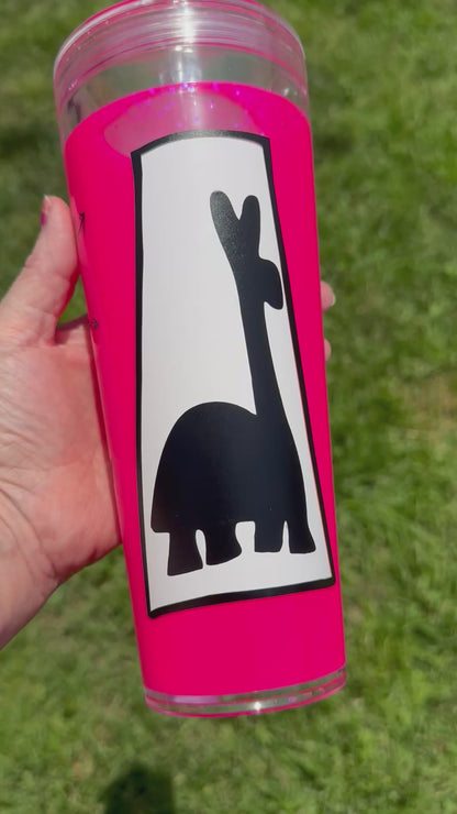 Llama Poison Tumbler|Glitter Tumbler|Handmade Tumbler|Nostalgic Tumbler