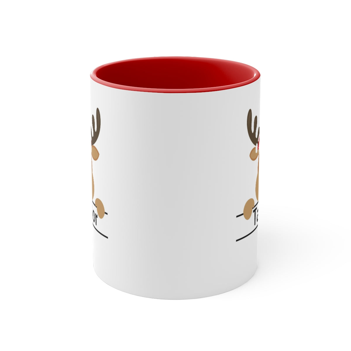 Custom Name Reindeer Mug
