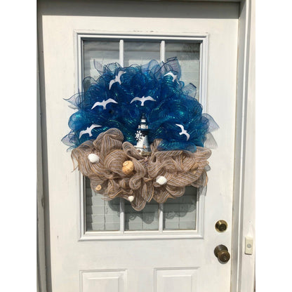 Lighthouse wreath !! FREE shipping !!