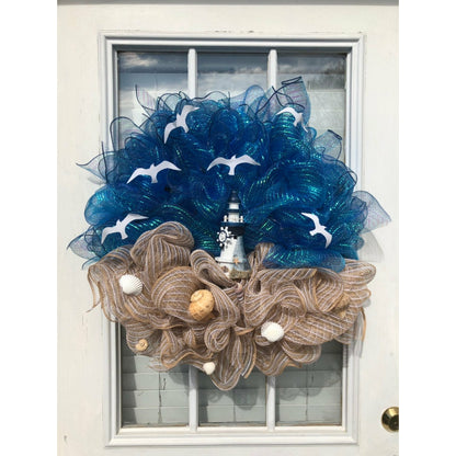 Lighthouse wreath !! FREE shipping !!