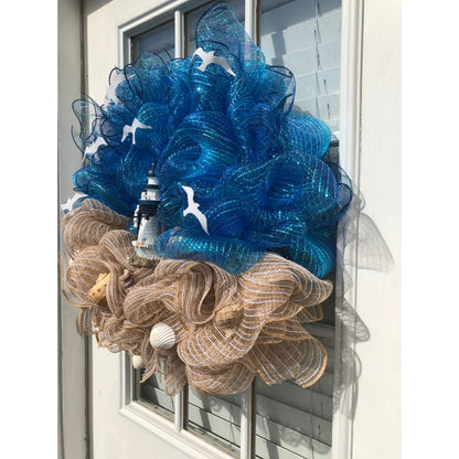 Lighthouse wreath !! FREE shipping !!