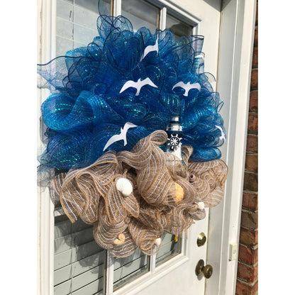 Lighthouse wreath !! FREE shipping !!