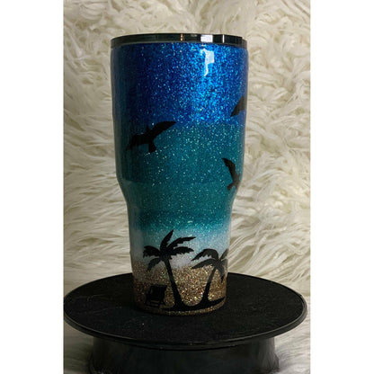Beach Theme Tumbler 30 Ounce