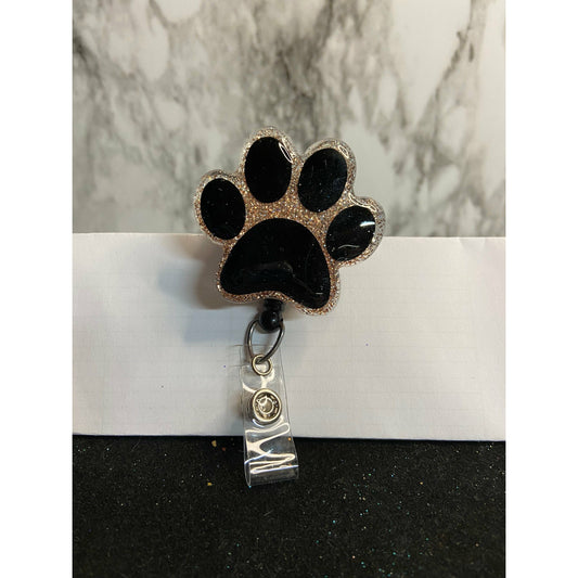 Paw Print Badge Reel