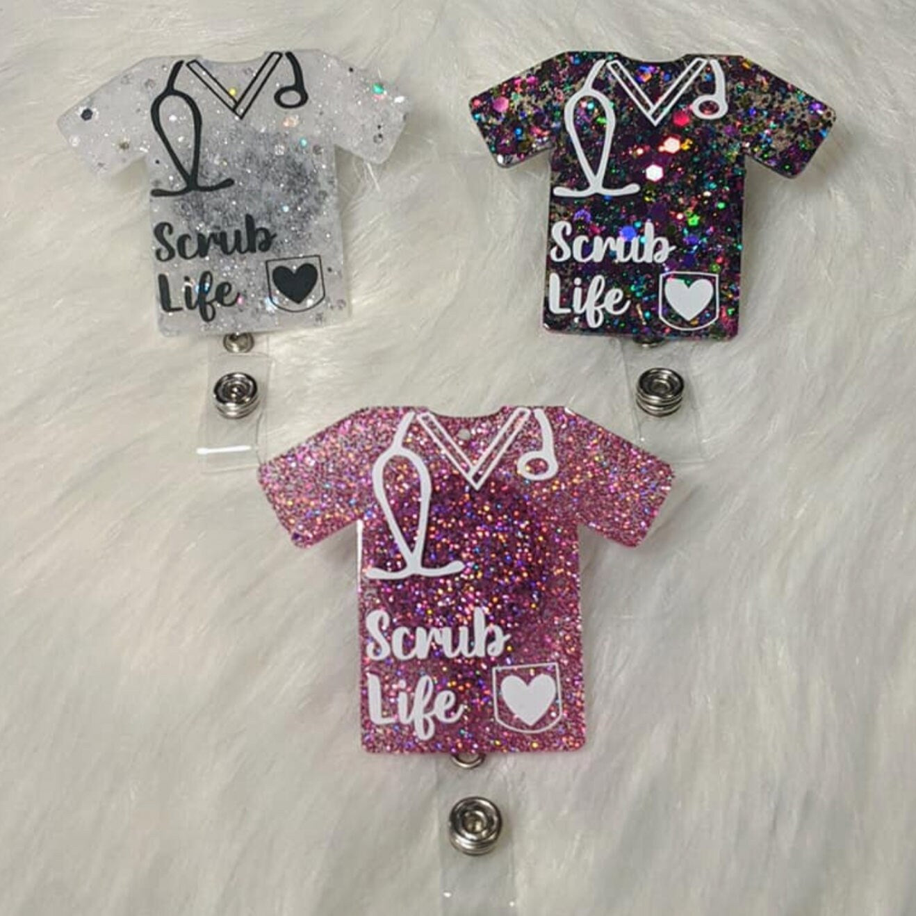 Scrub Top Badge Reel
