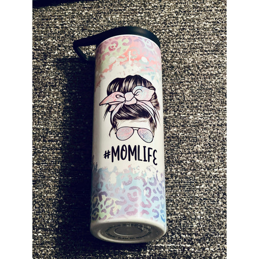 20 oz Sublimation Tumbler Mom life Cheetah!
