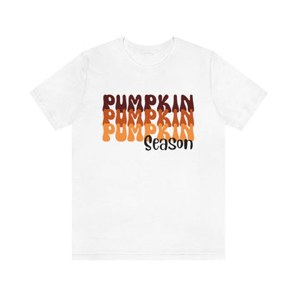 Retro Ombre pumpkin season Bella + Canvas T-shirt Womens Fall Vintage