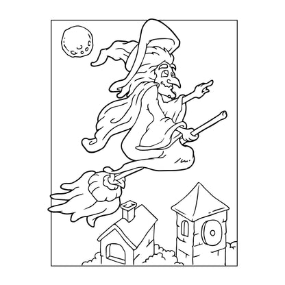 Halloween children's coloring pages bundle 10 pages
