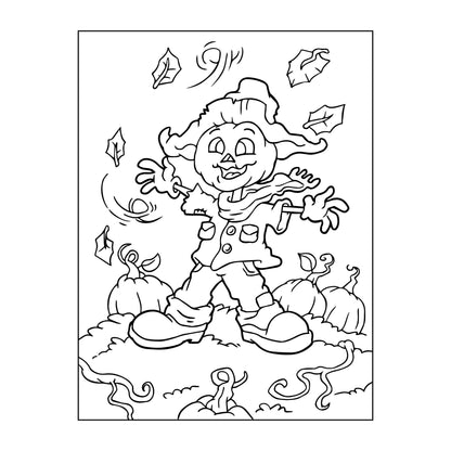 Halloween children's coloring pages bundle 10 pages