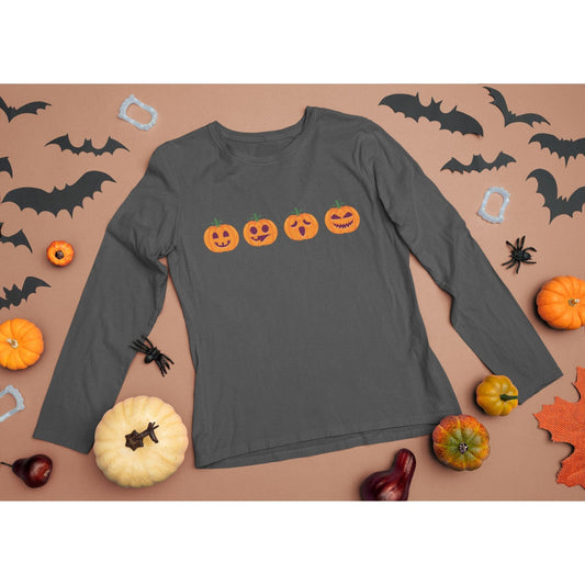 Halloween long sleeve shirt pumpkins